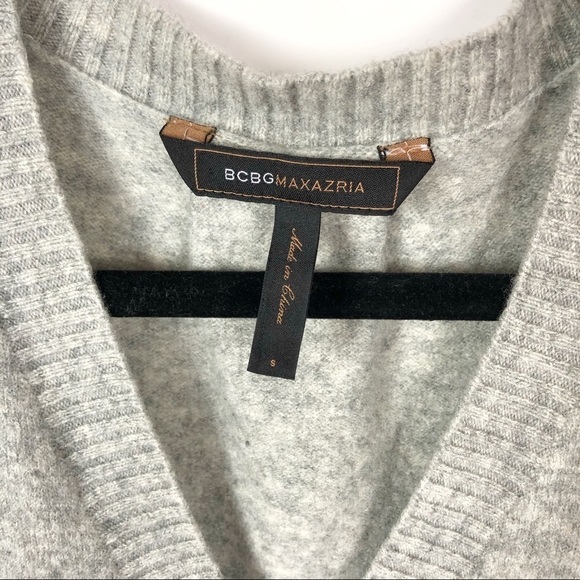 BCBGMaxAzria Flutter Sleeve Lambs Wool Sweater S - Picture 2 of 9